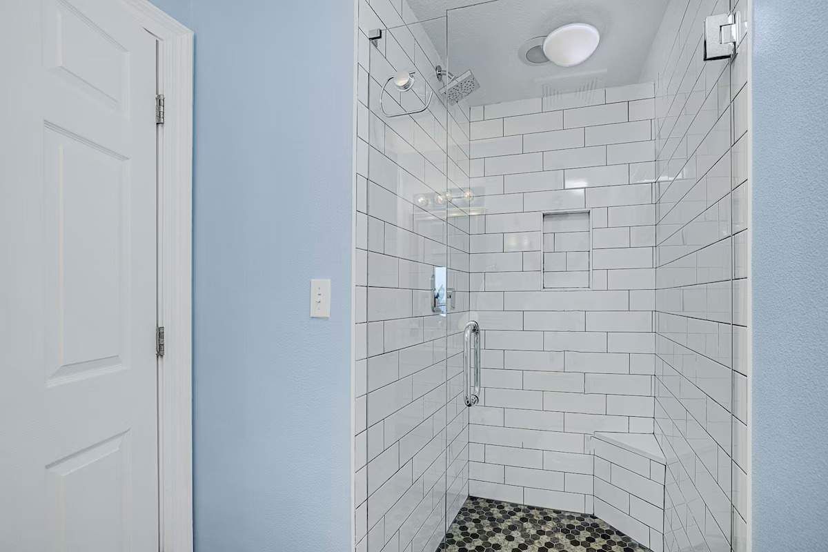 2nd bathroom with walk in shower