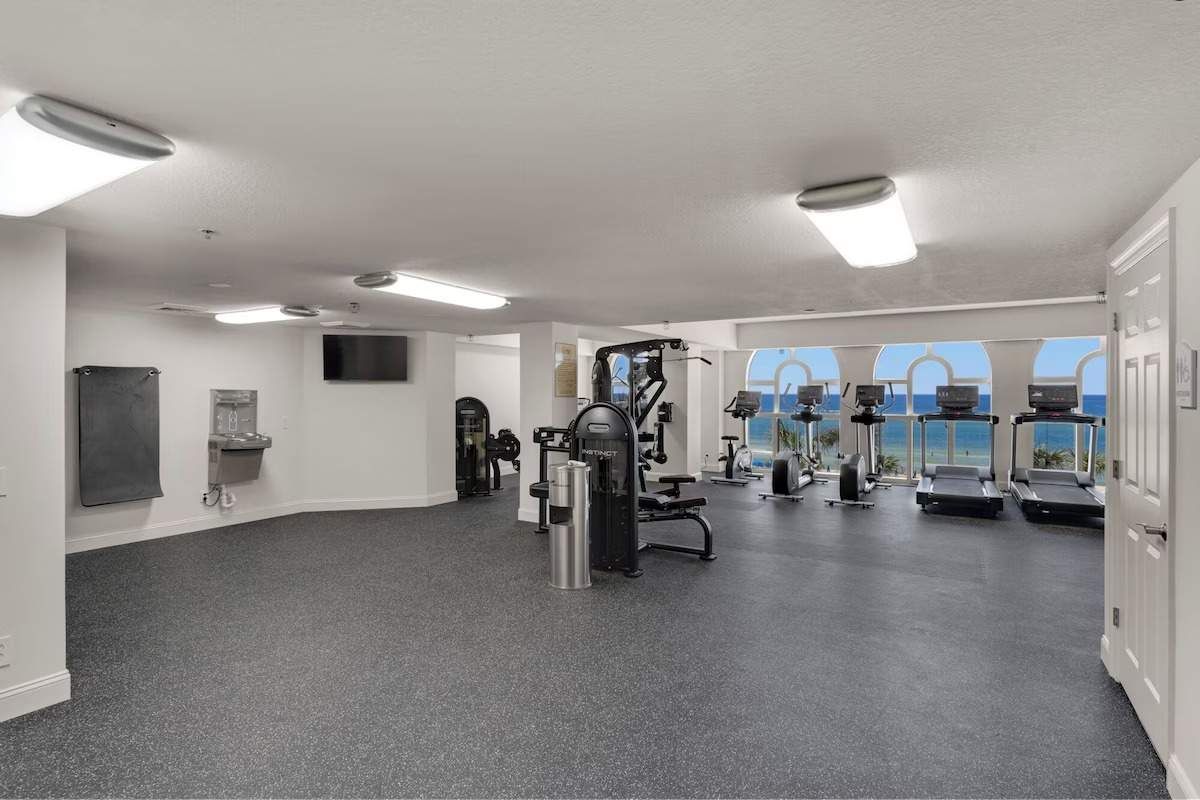 Workout room updated in 2024.  